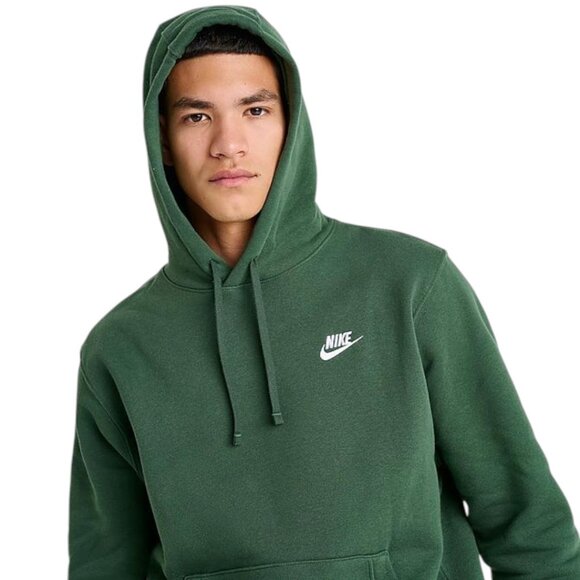 Nike Club Fleece 2 PC Sweatsuit Mens Size M Cargo Tracksuit Dark Green Black NWT - Picture 6 of 12